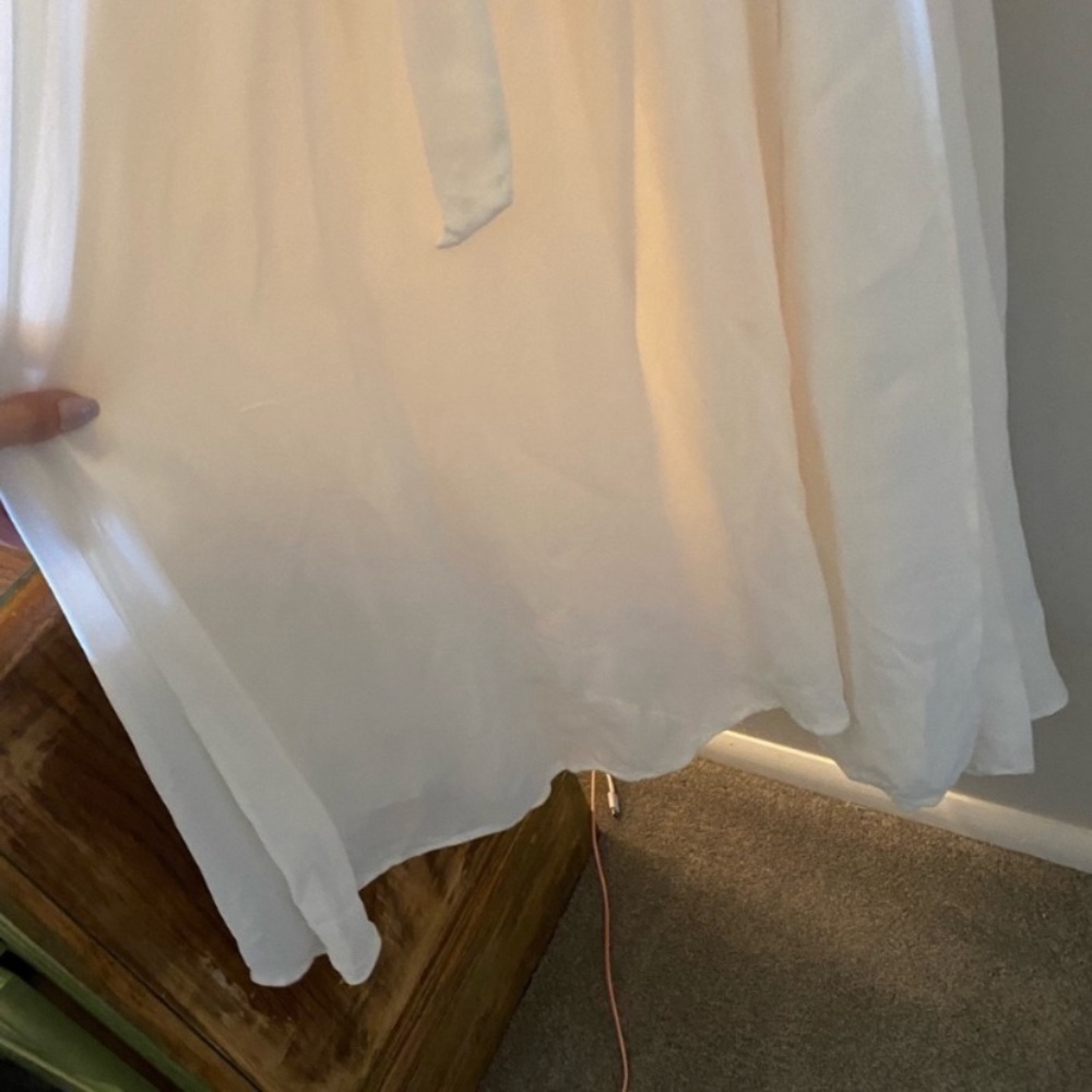 NWT Reformation Ivory White Winslow Wrap Maxi Bridal Wedding Dress size S - Picture 12 of 15